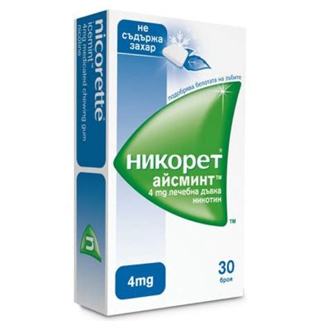 Никорет 4 мг 30 дъвки / Nicorette - Atlas.bg | Atlas.bg