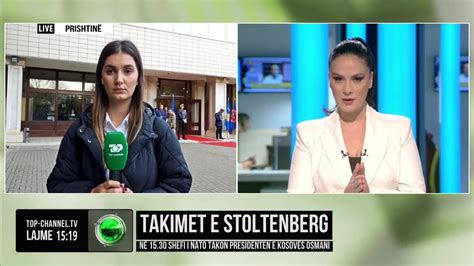 Top Channel Takimet E Stoltenberg N Shefi I Nato Takon