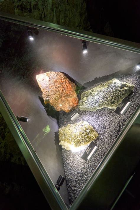 Permanent Gems Exhibition At Amazing Caves Of Vallorbe In Vaud