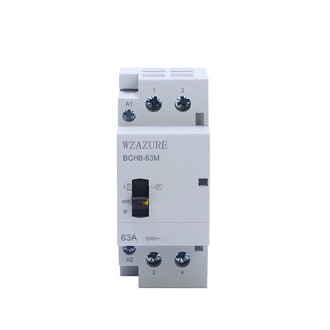 Din Rail Mm A A Modular Ac Contactor With Manual Operation