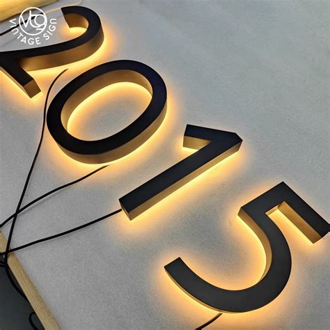 Outdoor Advertising D Channel Letter Sign Metal Backlit Signs China