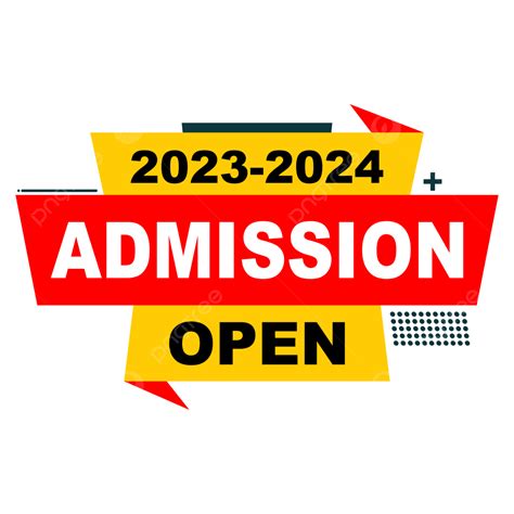 Admission Open Tag Banner Image Transparent Vector Admission Open