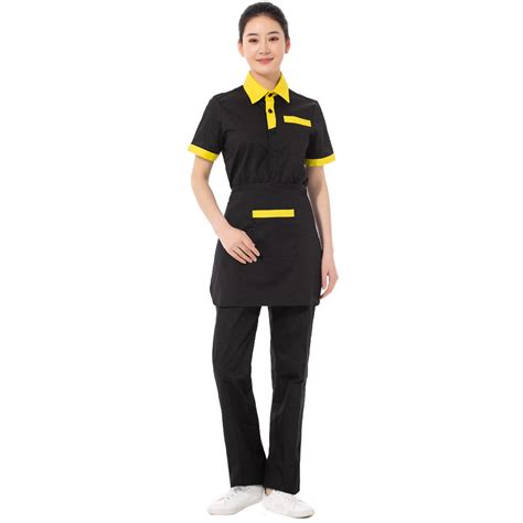 Hotel And Restaurant Waiter Uniforms Waiter And Waitress T Shirt Short