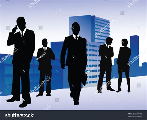 Business People Silhouettes Vector Stock Vector (Royalty Free) 20206978 | Shutterstock