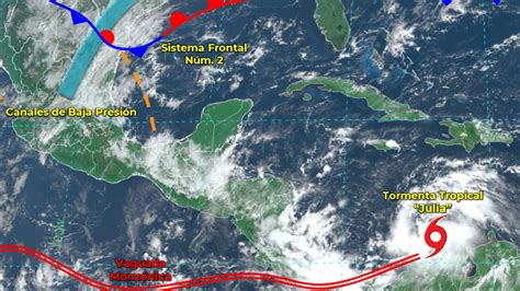 Se forma tormenta tropical Julia va con dirección a sureste de México