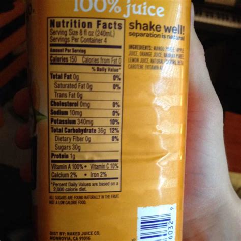 Nutritional Value Of Mango Juice Besto Blog