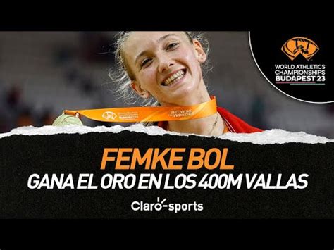 Femke Bol Gana El Oro En Los M Vallas Del Mundial De Atletismo