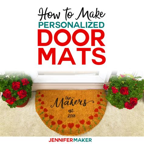 DIY Personalized Door Mats - Made on a Cricut! - Jennifer Maker