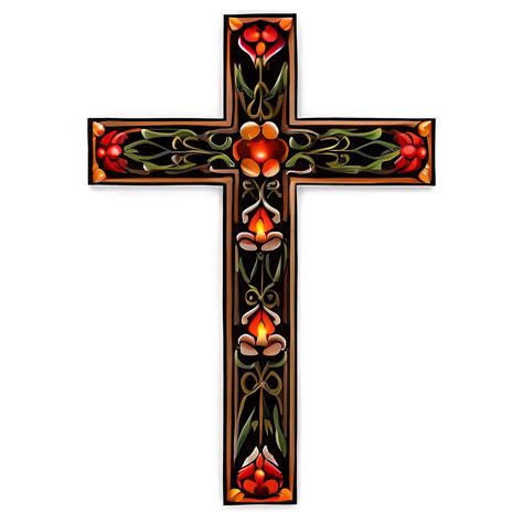 Download Ornate Cross Pattern Png Scw