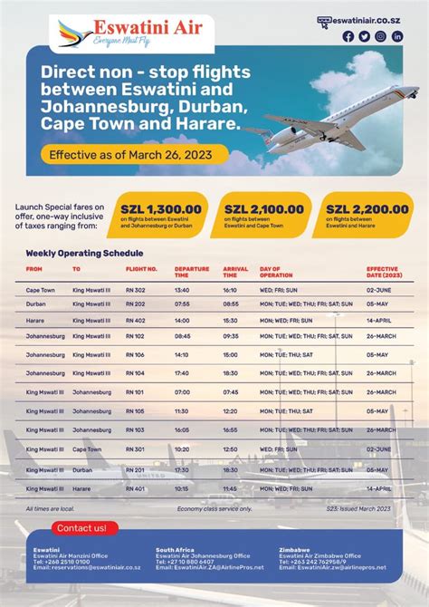 Eswatini Air On Twitter Book Yours Now