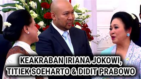 Keakraban Iriana, Titiek Soeharto, Didit Prabowo pada Momen Pisah ...