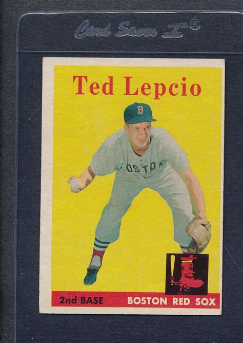 1958 Topps 029 Ted Lepcio Red Sox EX 2643 EBay