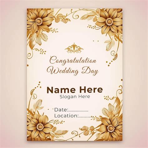 Premium Psd Wedding Invitation Greeting Cards Template