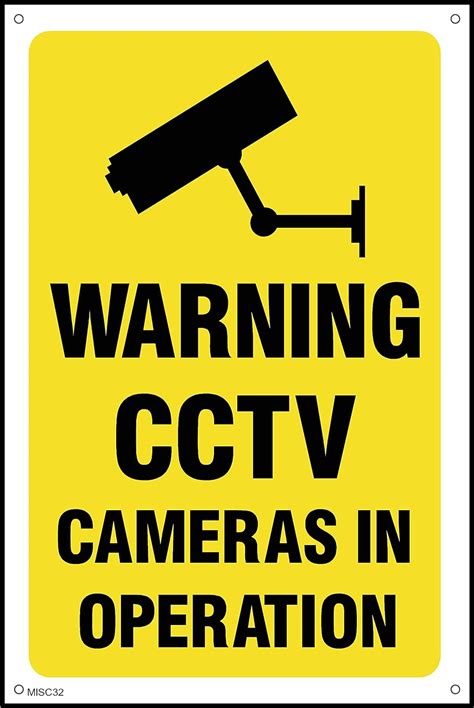 Warning Cctv Cameras In Operation Sign Mm X Mm Mm Rigid