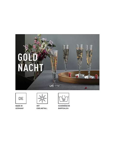 Ritzenhoff Champagnerglas Er Set Goldnacht H Romi Bohnenberg Gold