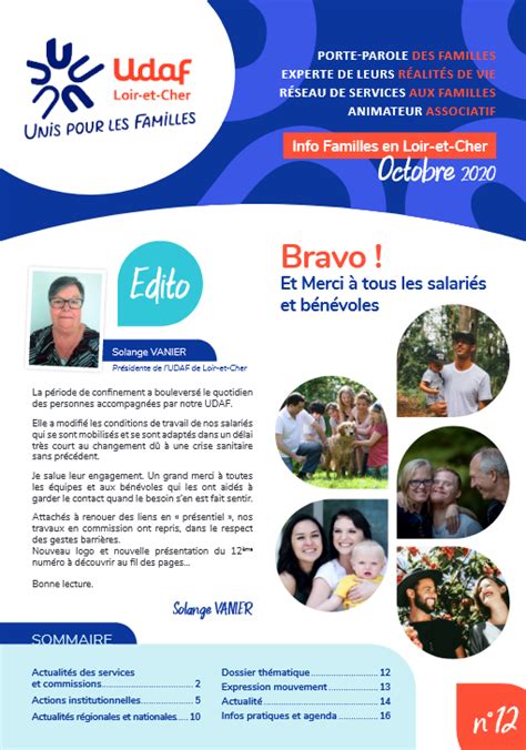 Journal Info Familles En Loir Et Cher N12 Udaf 41 Loir Et Cher