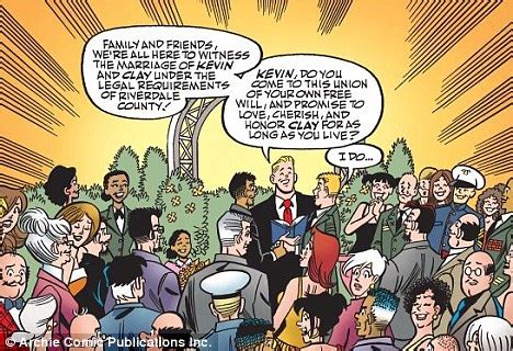 Archie Comics Features Front Cover Of First Ever Gay Wedding Daily Mail Online