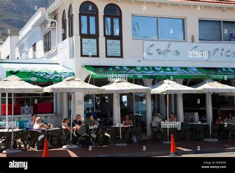 Cafe Caprice on Camps Bay Beach Road - Cape Town - South Africa Stock ...