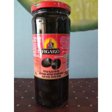 Jual Figaro Pitted Black Olive Acar Buah Zaitun Hitam Enak Murah