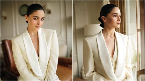 Alia Bhatt Nails The Rules Of Power Dressing In Plunge Neck White