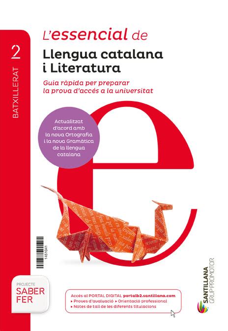 LDB PLAT Alumne Lessencial Llengua Catalana I Literatura Grup 2BTO