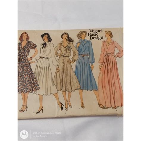 Vogue Office Vintage 978 Vogue Basic Design Sewing Pattern 1923