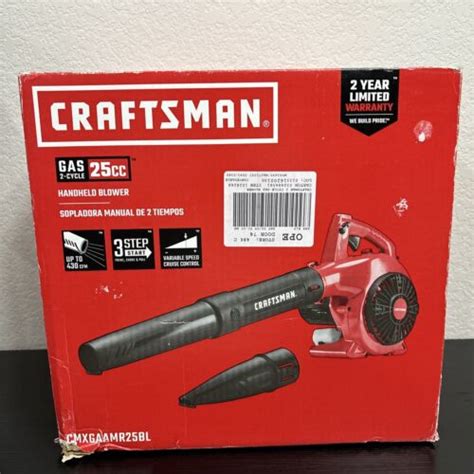 Craftsman B210 25cc 2 Cycle 200mph 430 Cfm Handheld Gas Leaf Blower Cmxgaamr25bl 84931847477 Ebay