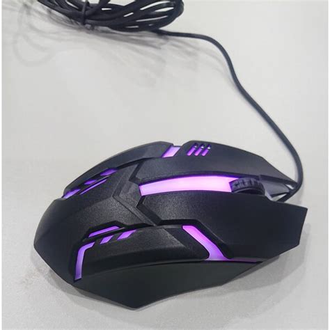 Optical USB Gaming Mouse with RGB Light - White Falcon