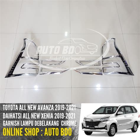 Jual Garnish Lampu Belakang All New Avanza Xenia Chrome