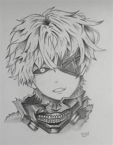 Ken kaneki's sketch by me !! : r/TokyoGhoul