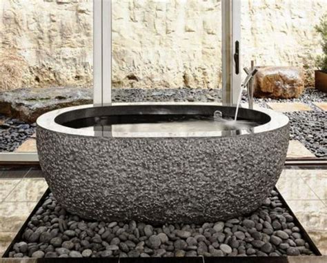 20 Bathroom Designs With Stunning Stone Tubs