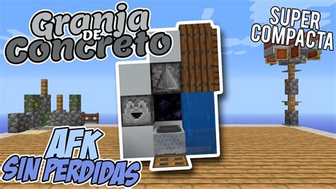 Tutorial Minecraft CÓmo Hacer Un Generador De Concreto 100 Eficiente