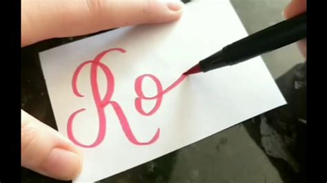 Rosa Modern Calligraphy Name Youtube