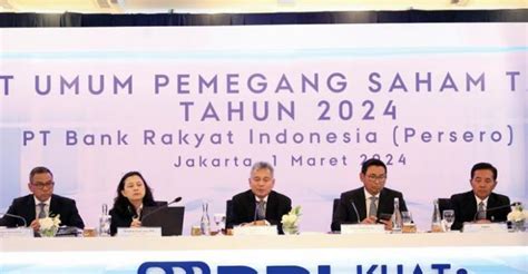 RUPST 2024 BRI Bagikan Dividen Rp 48 10 Triliun