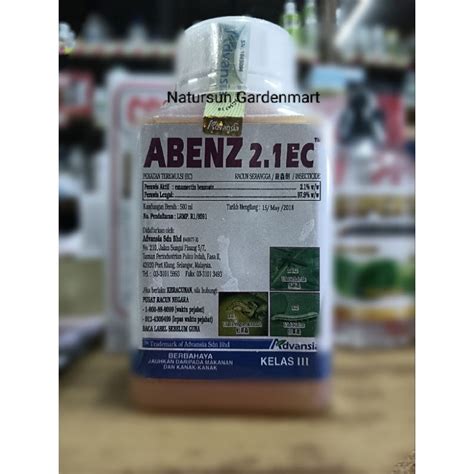 Serangga 500ML Abenz 2 1EC Advansia Racun Serangga Emamectin Benzoate