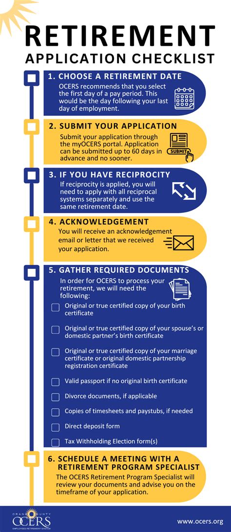 Printable Retirement Checklist Template