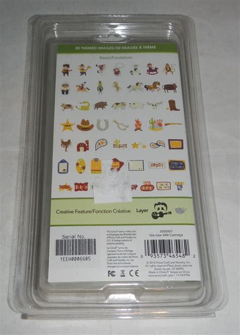 Cricut Cartridge Yee Haw 2000937 Complete Booklet Overlay Loc752 For Sale Online Ebay