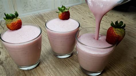 DELICIOSA malteada de fresa Como Hacer Malteada FÁCIL RÁPIDA Y