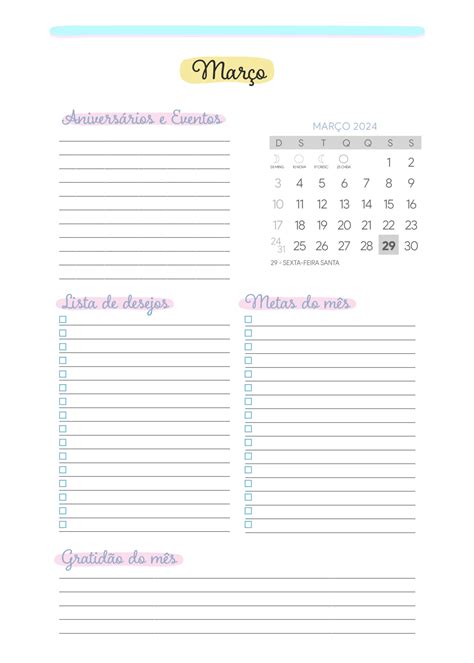 Agenda Marco Planner Colorido Fazendo A Nossa Festa