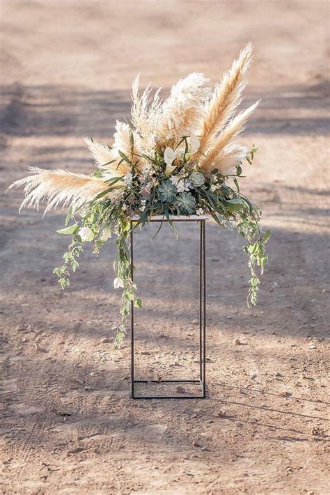 Wedding Trend 30 Boho Pampas Grass Wedding Ideas 2753122 Weddbook