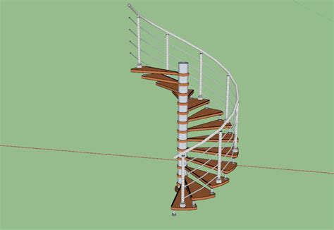 J Coute De La Musique Gifler Attacher Escalier Helicoidal Sketchup