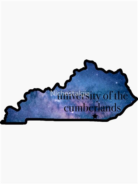 University Of The Cumberlands Galaxy Sticker For Sale By Nichestalgia