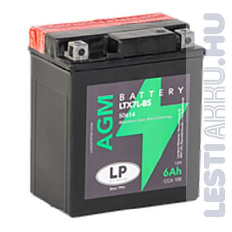 Landport Motor Akkumulátor YTX7L BS 12V 6Ah 100A Jobb