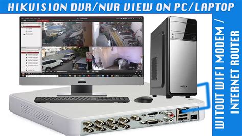 Hikvision DVR NVR CCTV Cameras View On Laptop PC Through LAN Cable