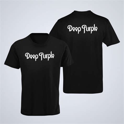 Deep Purple T Shirt Deep Purple Logo Black T Shirt Hard Rock