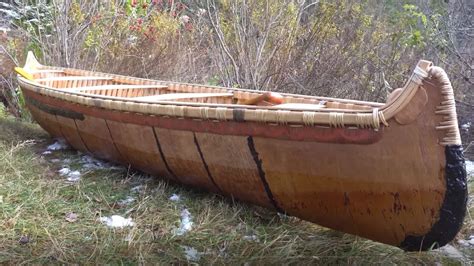 906 Outdoors Building A Birch Bark Canoe Part 1 YouTube