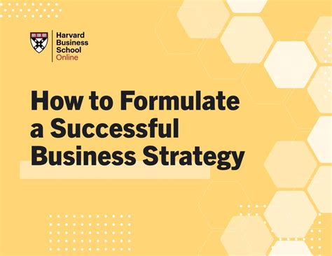 How To Formulate A Successful Business Strategy Brands