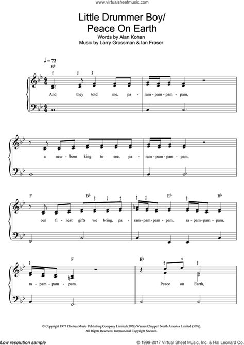 Let There Be Peace On Earth Sheet Music Free Piano