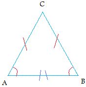 Base angles theorem proof