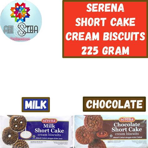 Jual Serena Shortcake Cream Biscuits 225 Gram Milk Chocolate Shopee